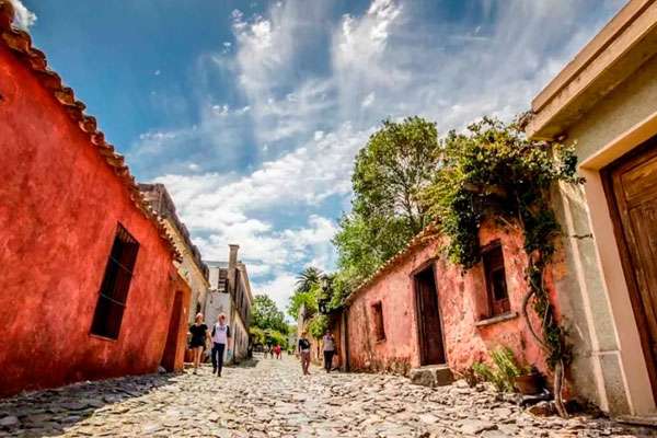 Exploring the historic district of Colonia del Sacramento, Uruguay